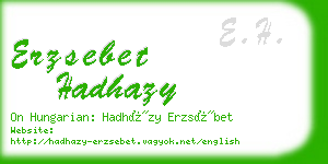 erzsebet hadhazy business card